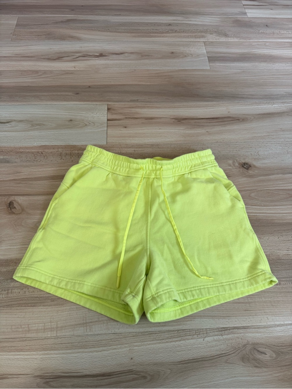 Lululemon Women’s Neon Yellow Drawstring Casual Shorts